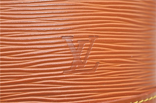 Authentic Louis Vuitton Epi Alma PM Hand Bag Brown M52148 LV 6867E