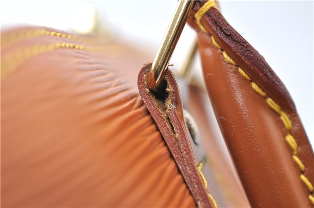 Authentic Louis Vuitton Epi Alma PM Hand Bag Brown M52148 LV 6867E