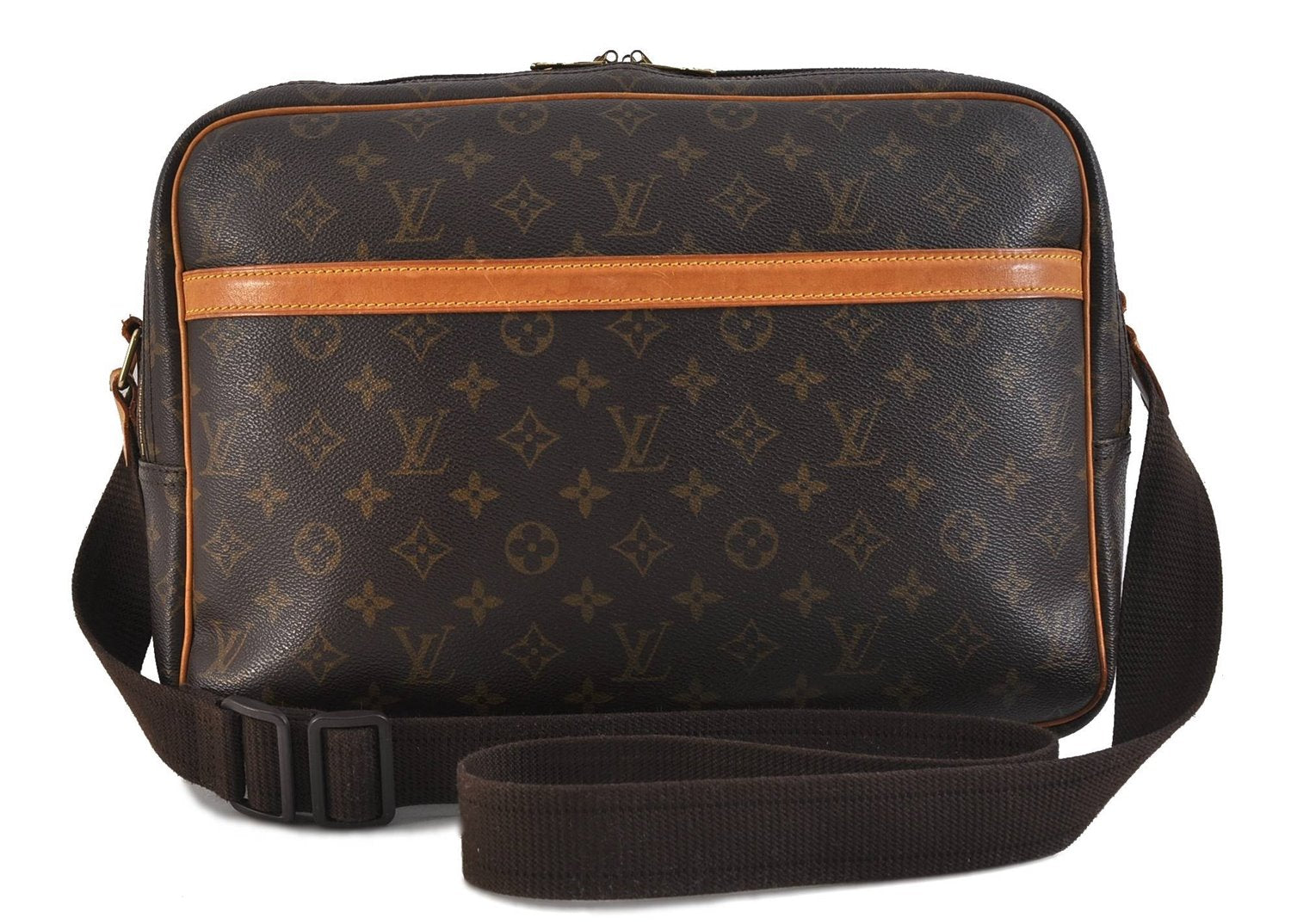 Auth LOUIS VUITTON Monogram Reporter GM Shoulder Cross Body Bag M45252 LV 6868C