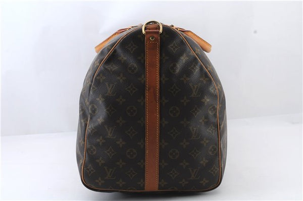 Auth LOUIS VUITTON Monogram Keepall Bandouliere 60 Boston Bag M41412 LV 6870C