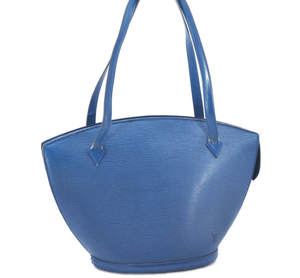 Auth LOUIS VUITTON Epi Saint Jacques Shopping Shoulder Bag Blue M52265 LV 6872B