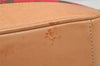 Authentic COACH Vintage Signature Hand Bag Purse Canvas Leather 6092 Red 6873I