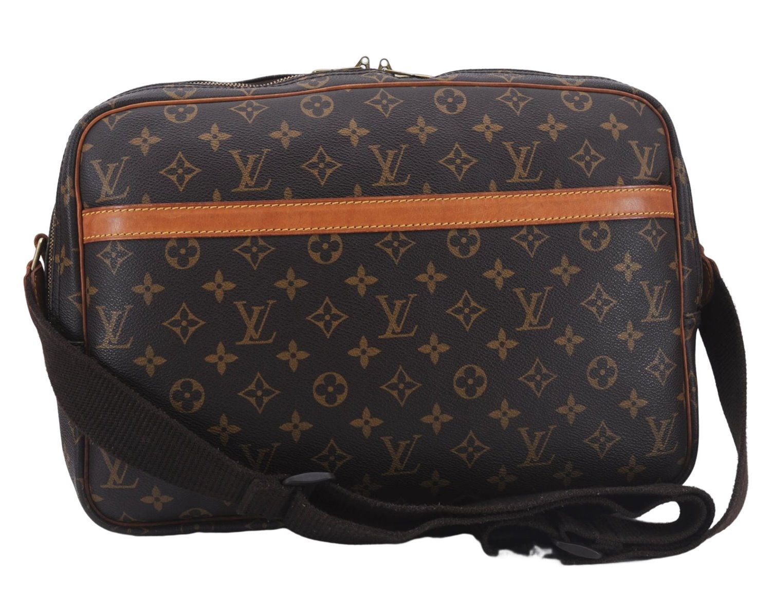 Auth Louis Vuitton Monogram Reporter GM Shoulder Cross Body Bag M45252 LV 6875D