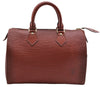Authentic Louis Vuitton Epi Speedy 25 Hand Boston Bag Brown M43013 LV 6877D