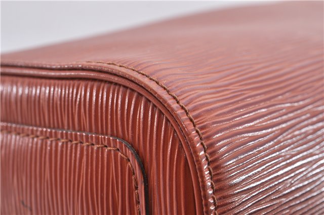 Authentic Louis Vuitton Epi Speedy 25 Hand Boston Bag Brown M43013 LV 6877D