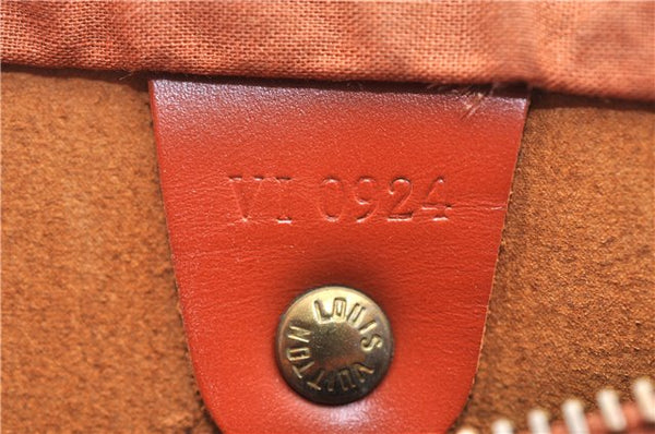 Authentic Louis Vuitton Epi Speedy 25 Hand Boston Bag Brown M43013 LV 6877D