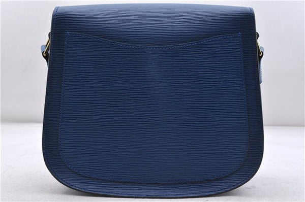 Auth LOUIS VUITTON Epi Saint Cloud GM Shoulder Cross Body Bag M52195 Blue 6878C