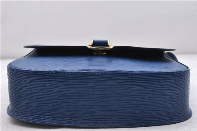 Auth LOUIS VUITTON Epi Saint Cloud GM Shoulder Cross Body Bag M52195 Blue 6878C