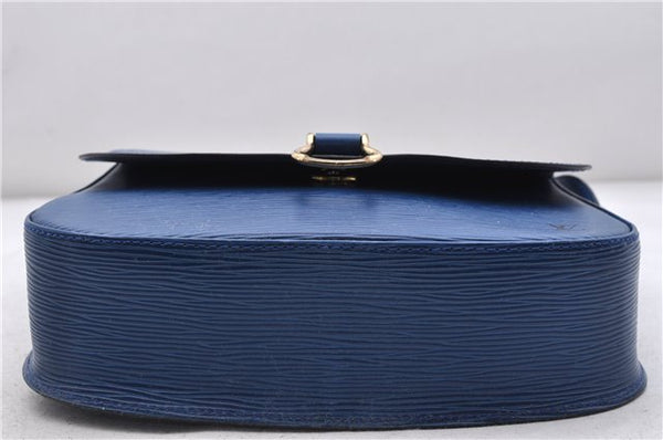 Auth LOUIS VUITTON Epi Saint Cloud GM Shoulder Cross Body Bag M52195 Blue 6878C