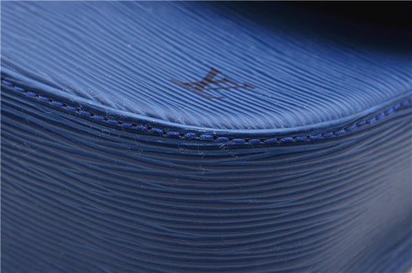 Auth LOUIS VUITTON Epi Saint Cloud GM Shoulder Cross Body Bag M52195 Blue 6878C