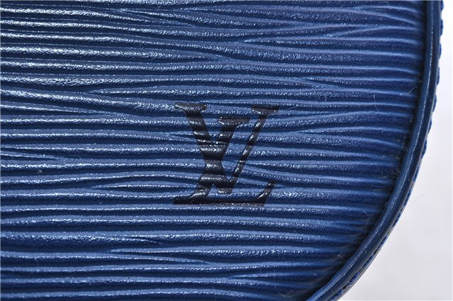 Auth LOUIS VUITTON Epi Saint Cloud GM Shoulder Cross Body Bag M52195 Blue 6878C