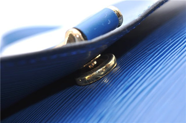 Auth LOUIS VUITTON Epi Saint Cloud GM Shoulder Cross Body Bag M52195 Blue 6878C