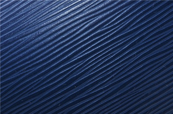 Auth LOUIS VUITTON Epi Saint Cloud GM Shoulder Cross Body Bag M52195 Blue 6878C