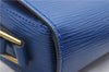Auth LOUIS VUITTON Epi Saint Cloud GM Shoulder Cross Body Bag M52195 Blue 6878C