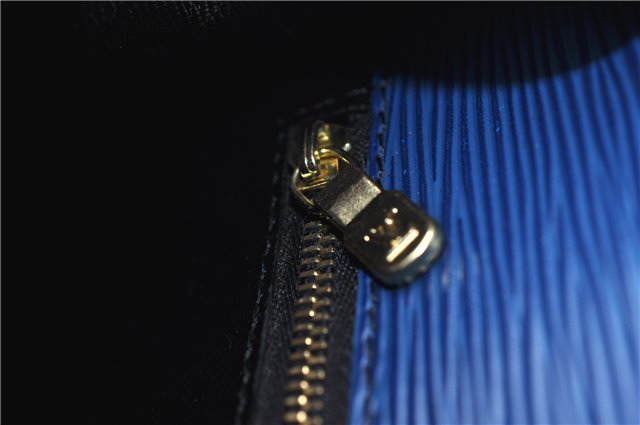Auth LOUIS VUITTON Epi Saint Cloud GM Shoulder Cross Body Bag M52195 Blue 6878C