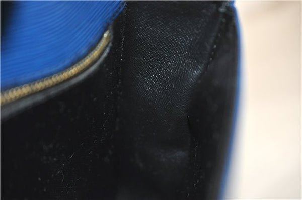 Auth LOUIS VUITTON Epi Saint Cloud GM Shoulder Cross Body Bag M52195 Blue 6878C