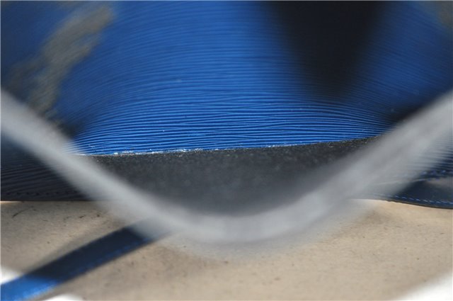 Auth LOUIS VUITTON Epi Saint Cloud GM Shoulder Cross Body Bag M52195 Blue 6878C