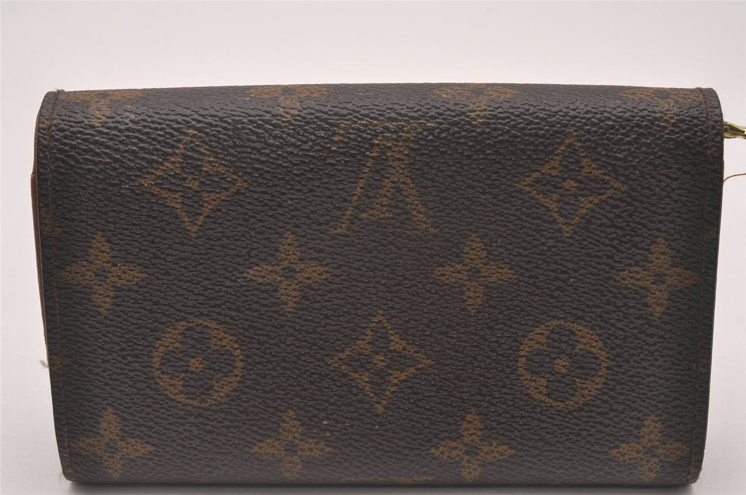 Auth Louis Vuitton Monogram Porte Monnaie Billets Tresor Wallet M61730 LV 6878I