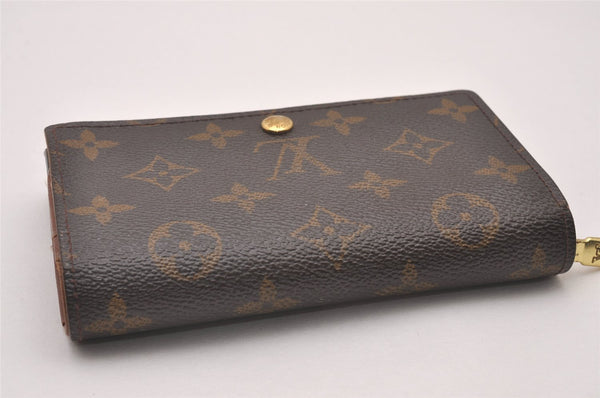 Auth Louis Vuitton Monogram Porte Monnaie Billets Tresor Wallet M61730 LV 6878I