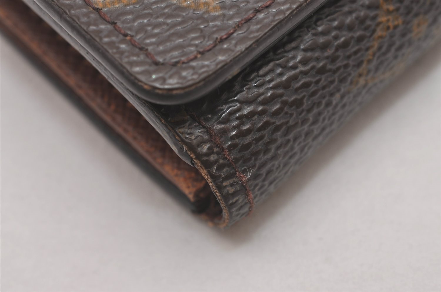 Auth Louis Vuitton Monogram Porte Monnaie Billets Tresor Wallet M61730 LV 6878I