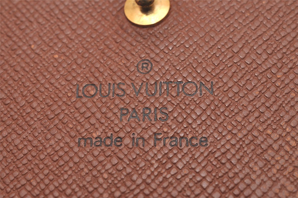 Auth Louis Vuitton Monogram Porte Monnaie Billets Tresor Wallet M61730 LV 6878I