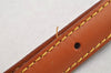 Authentic Louis Vuitton Leather Shoulder Strap Brown 40.9-47.6" LV 6879I