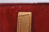 Authentic Louis Vuitton Vernis Reade MM Hand Bag Red M91086 LV 6881D