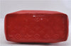 Authentic Louis Vuitton Vernis Reade MM Hand Bag Red M91086 LV 6881D