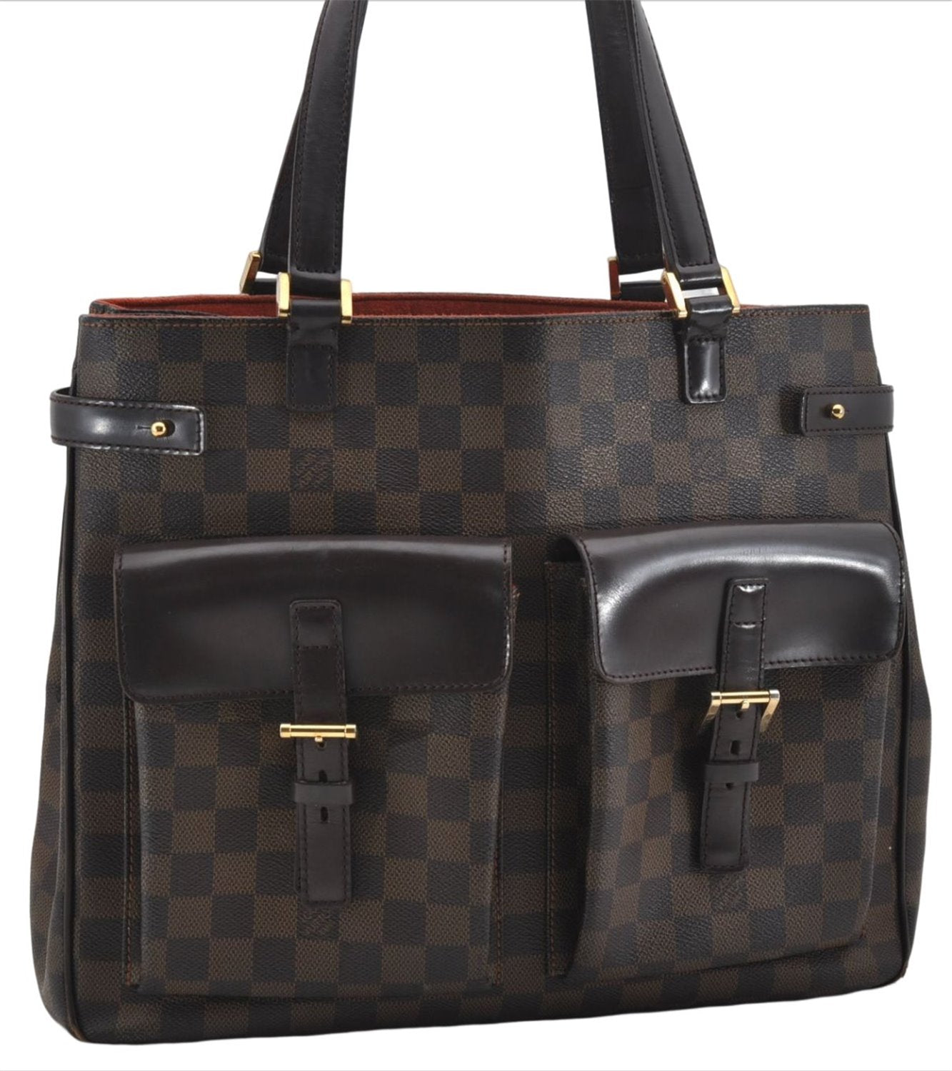 Authentic Louis Vuitton Damier Uzes Shoulder Tote Bag Purse N51128 LV 6881E