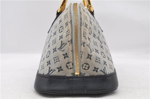 Authentic LOUIS VUITTON Monogram Mini Alma Ron Hand Bag Blue M92205 LV 6883C