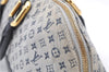 Authentic LOUIS VUITTON Monogram Mini Alma Ron Hand Bag Blue M92205 LV 6883C