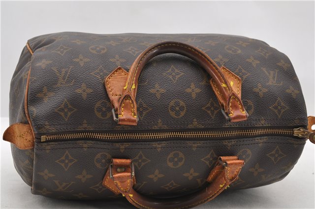 Authentic LOUIS VUITTON Monogram Speedy 30 Hand Bag M41526 LV 6884C