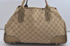 Authentic GUCCI Princy GG Canvas Leather Shoulder Tote Bag 163805 Beige 6886I