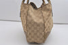 Authentic GUCCI Princy GG Canvas Leather Shoulder Tote Bag 163805 Beige 6886I