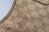 Authentic GUCCI Princy GG Canvas Leather Shoulder Tote Bag 163805 Beige 6886I
