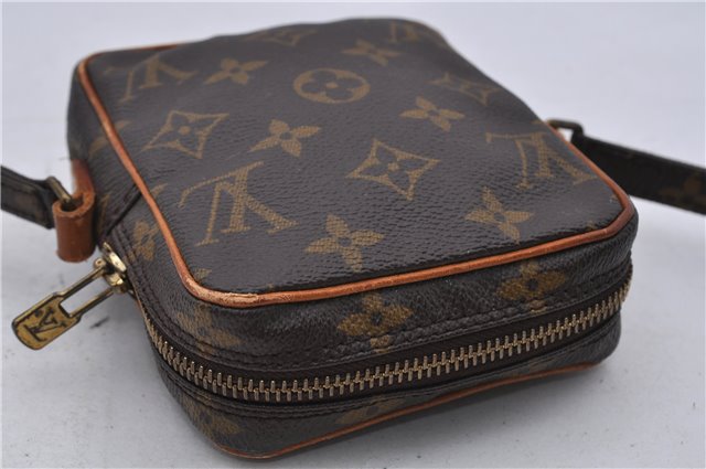 Auth LOUIS VUITTON Monogram Mini Poche Danube Shoulder Cross Bag M45268 LV 6887C