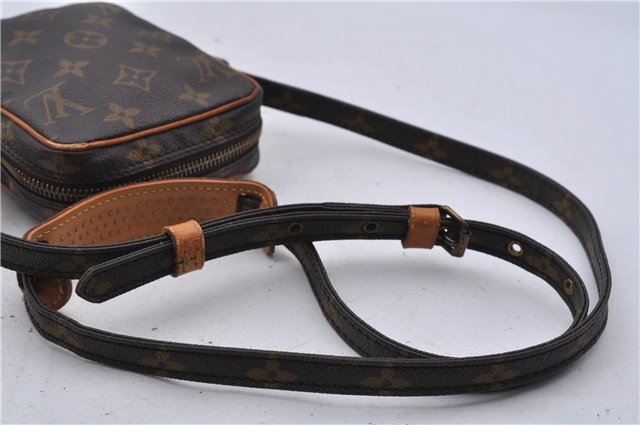 Auth LOUIS VUITTON Monogram Mini Poche Danube Shoulder Cross Bag M45268 LV 6887C