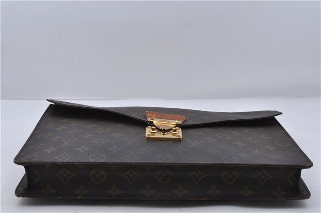 Auth LOUIS VUITTON Monogram Porte Documents Senateur Briefcase M53335 LV 6888C
