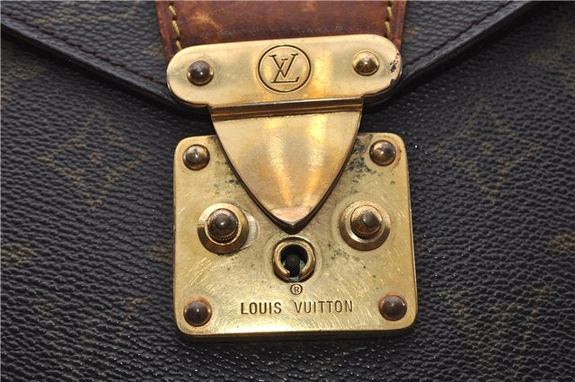 Auth LOUIS VUITTON Monogram Porte Documents Senateur Briefcase M53335 LV 6888C