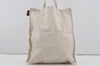 Authentic GUCCI Web Sherry Line Bear Hand Tote Bag Canvas 327237 White 6888I