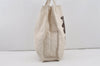 Authentic GUCCI Web Sherry Line Bear Hand Tote Bag Canvas 327237 White 6888I