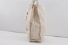 Authentic GUCCI Web Sherry Line Bear Hand Tote Bag Canvas 327237 White 6888I