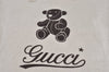 Authentic GUCCI Web Sherry Line Bear Hand Tote Bag Canvas 327237 White 6888I