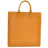 Authentic Louis Vuitton Epi Leather Sac Plat Hand Bag M52079 Yellow Junk 6889G