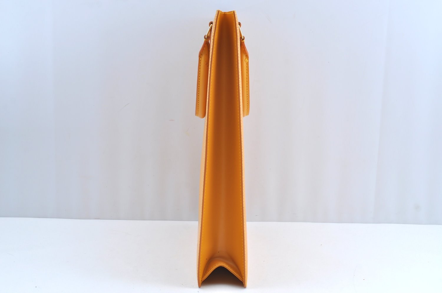 Authentic Louis Vuitton Epi Leather Sac Plat Hand Bag M52079 Yellow Junk 6889G