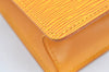Authentic Louis Vuitton Epi Leather Sac Plat Hand Bag M52079 Yellow Junk 6889G