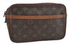 Authentic Louis Vuitton Monogram Compiegne 23 Clutch Hand Bag M51847 LV 6890I