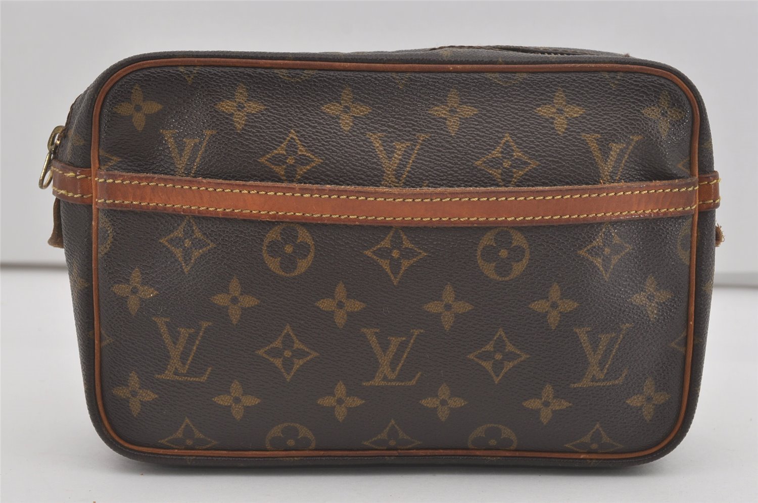 Authentic Louis Vuitton Monogram Compiegne 23 Clutch Hand Bag M51847 LV 6890I