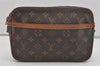 Authentic Louis Vuitton Monogram Compiegne 23 Clutch Hand Bag M51847 LV 6890I