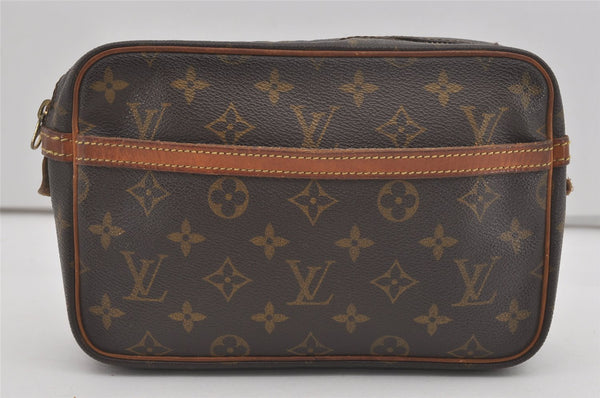 Authentic Louis Vuitton Monogram Compiegne 23 Clutch Hand Bag M51847 LV 6890I